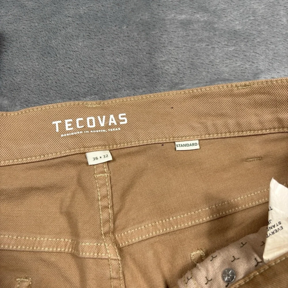 Tecovas Jeans Mens 36x32 Brown Tan Everyday Standard Straight 5 Pocket Western